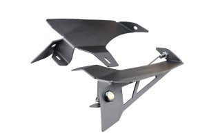 Jeep Wrangler Fender Flare Kits - Front - Rugged Ridge - Chop Bracket Kit with Bullet-Style Lights - Matte Black - `18-`22